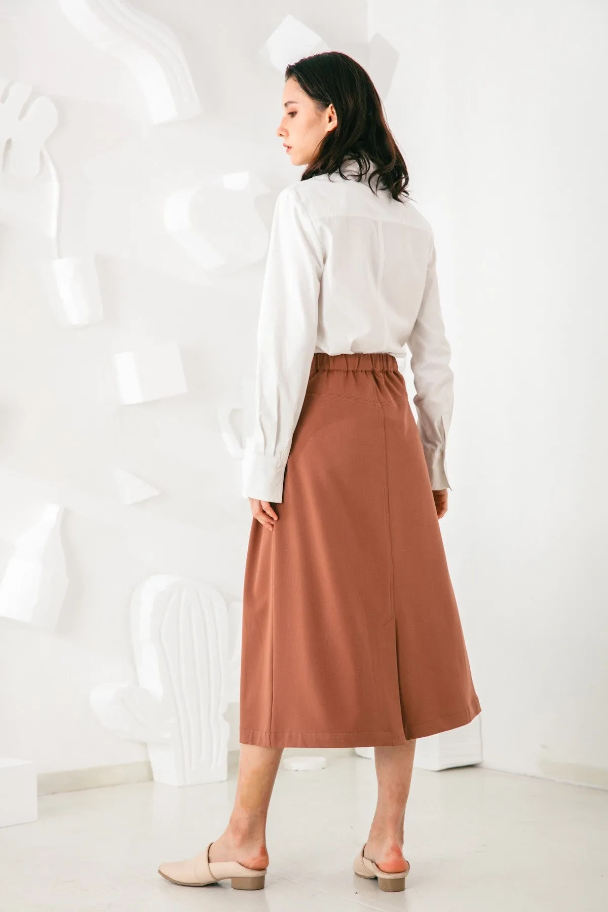 Aurelie Midi Skirt