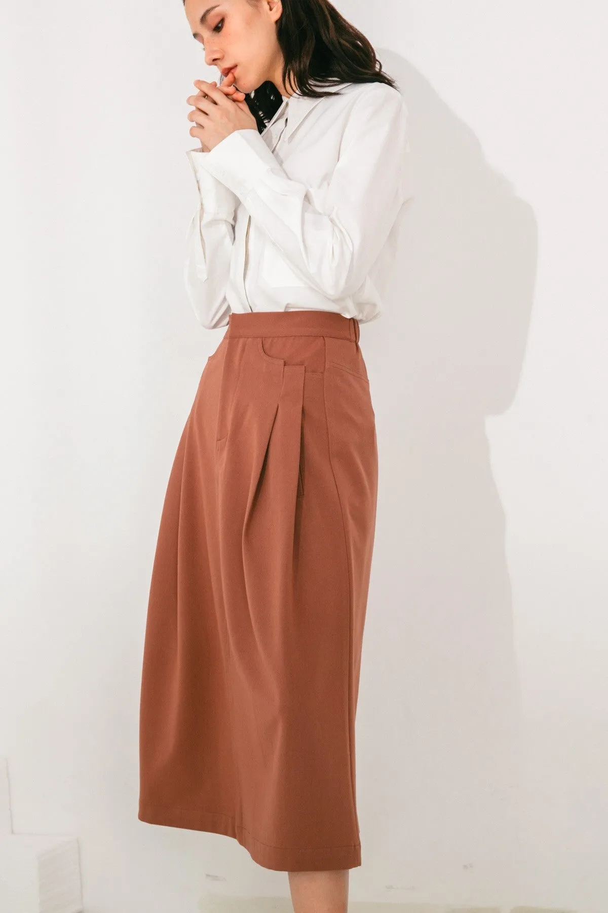 Aurelie Midi Skirt