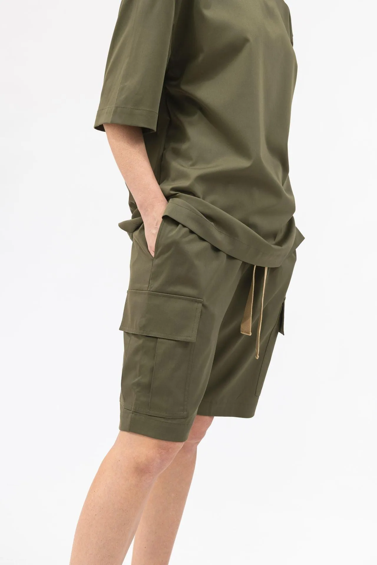 Bamboo Relaxed Fit Cargo Shorts