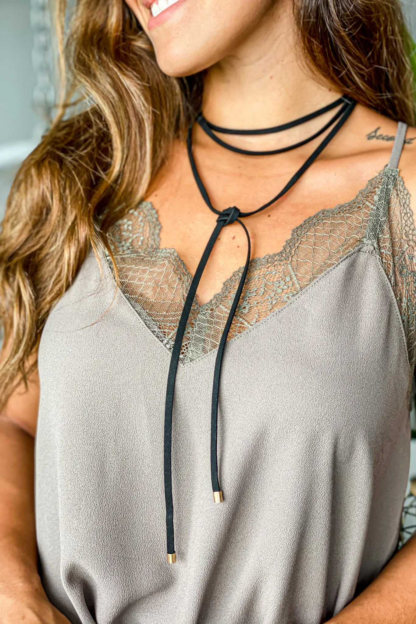 Black Wrap Around Necklace