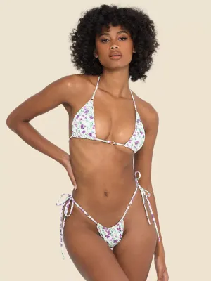 Brazilian 2 Piece Swimwear - Tie-Side Bikini & Triangle Bra