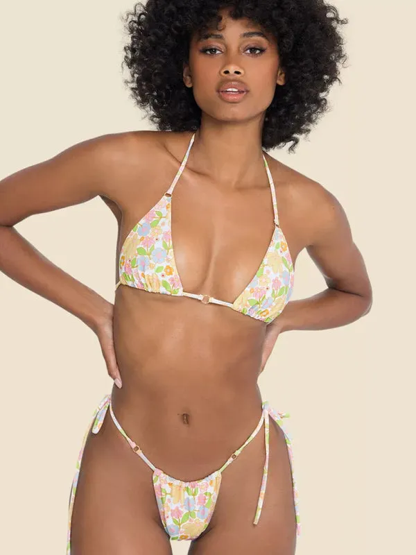 Brazilian 2 Piece Swimwear - Tie-Side Bikini & Triangle Bra