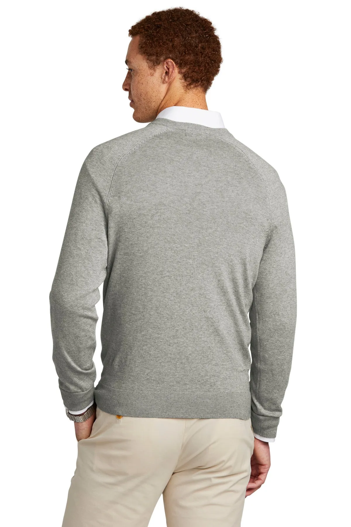 Brooks Brothers Cotton Stretch V-Neck Sweater BB18400