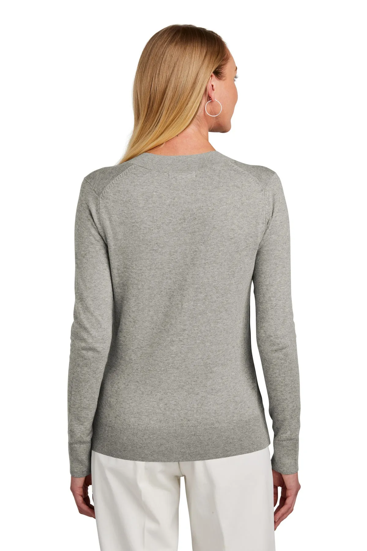 Brooks Brothers Women's Cotton Stretch V-Neck Sweater BB18401