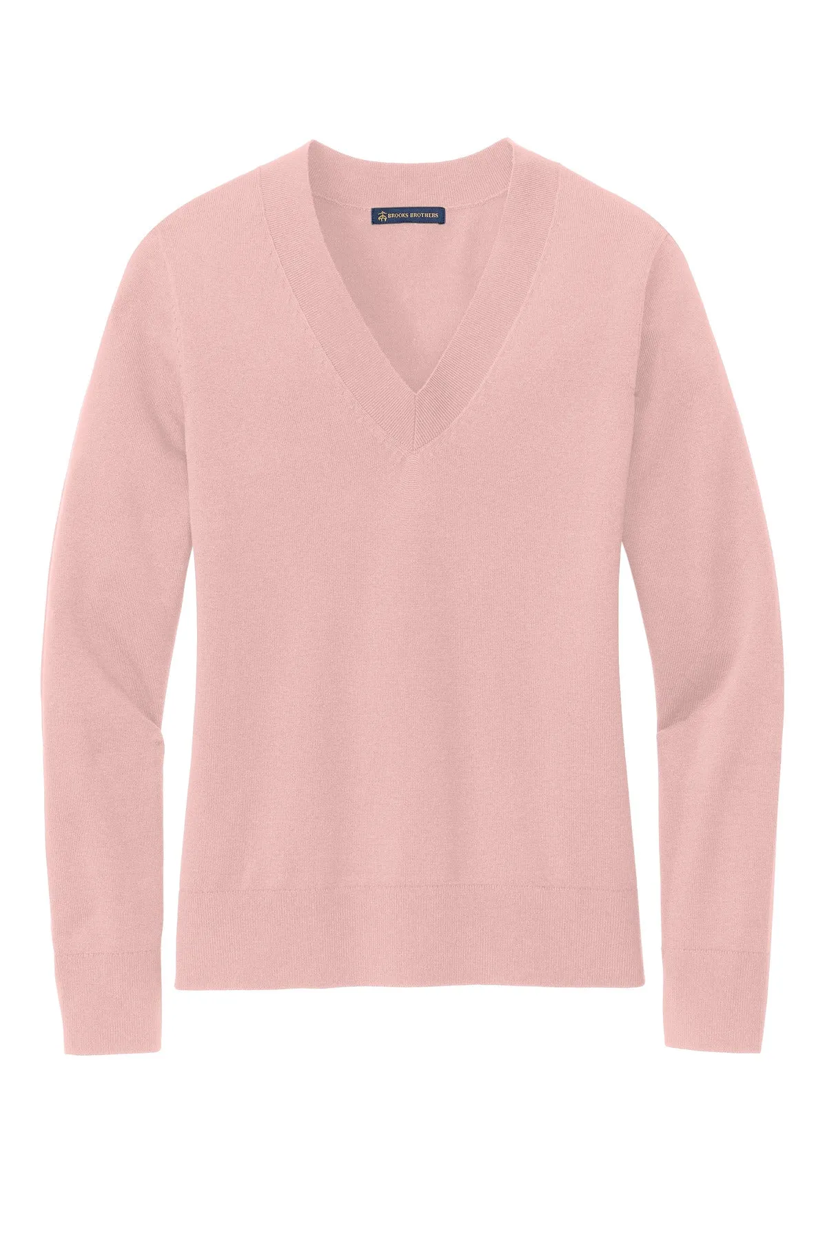 Brooks Brothers Women's Cotton Stretch V-Neck Sweater BB18401