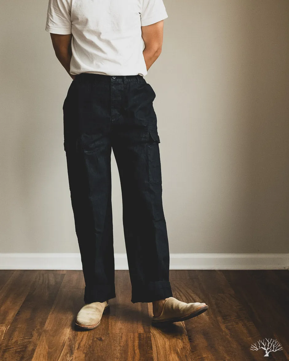 Cargo Pant - Black Washed Twill