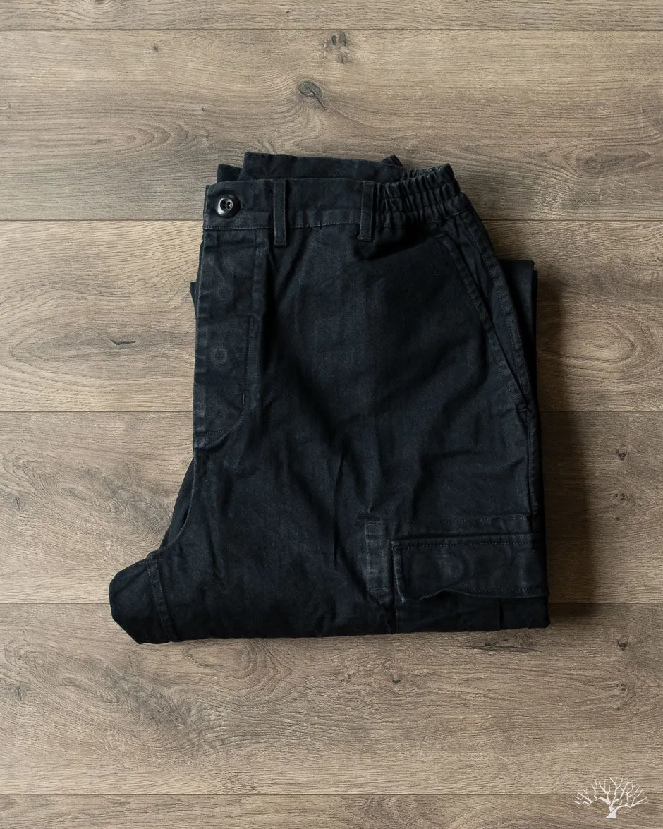 Cargo Pant - Black Washed Twill