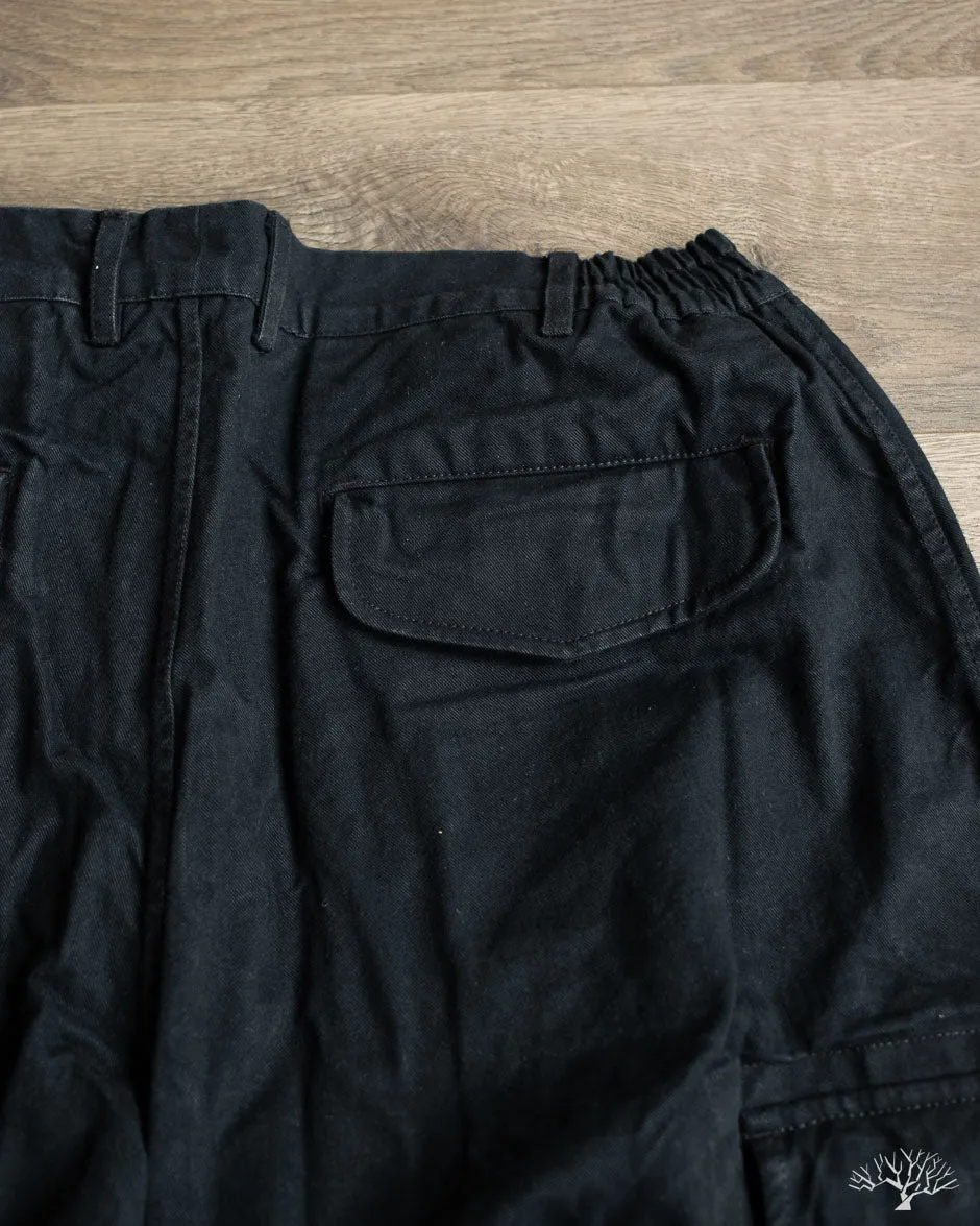 Cargo Pant - Black Washed Twill