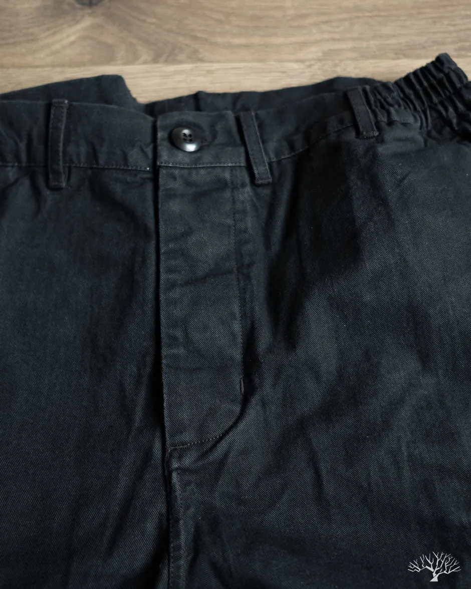 Cargo Pant - Black Washed Twill