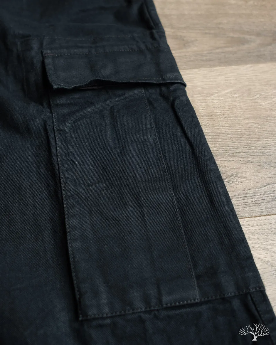 Cargo Pant - Black Washed Twill