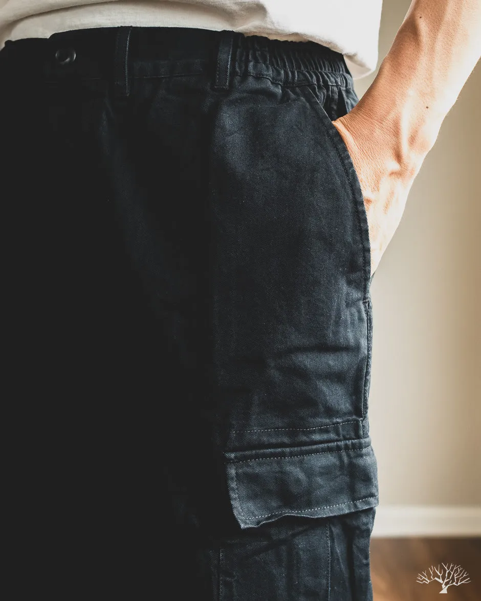 Cargo Pant - Black Washed Twill