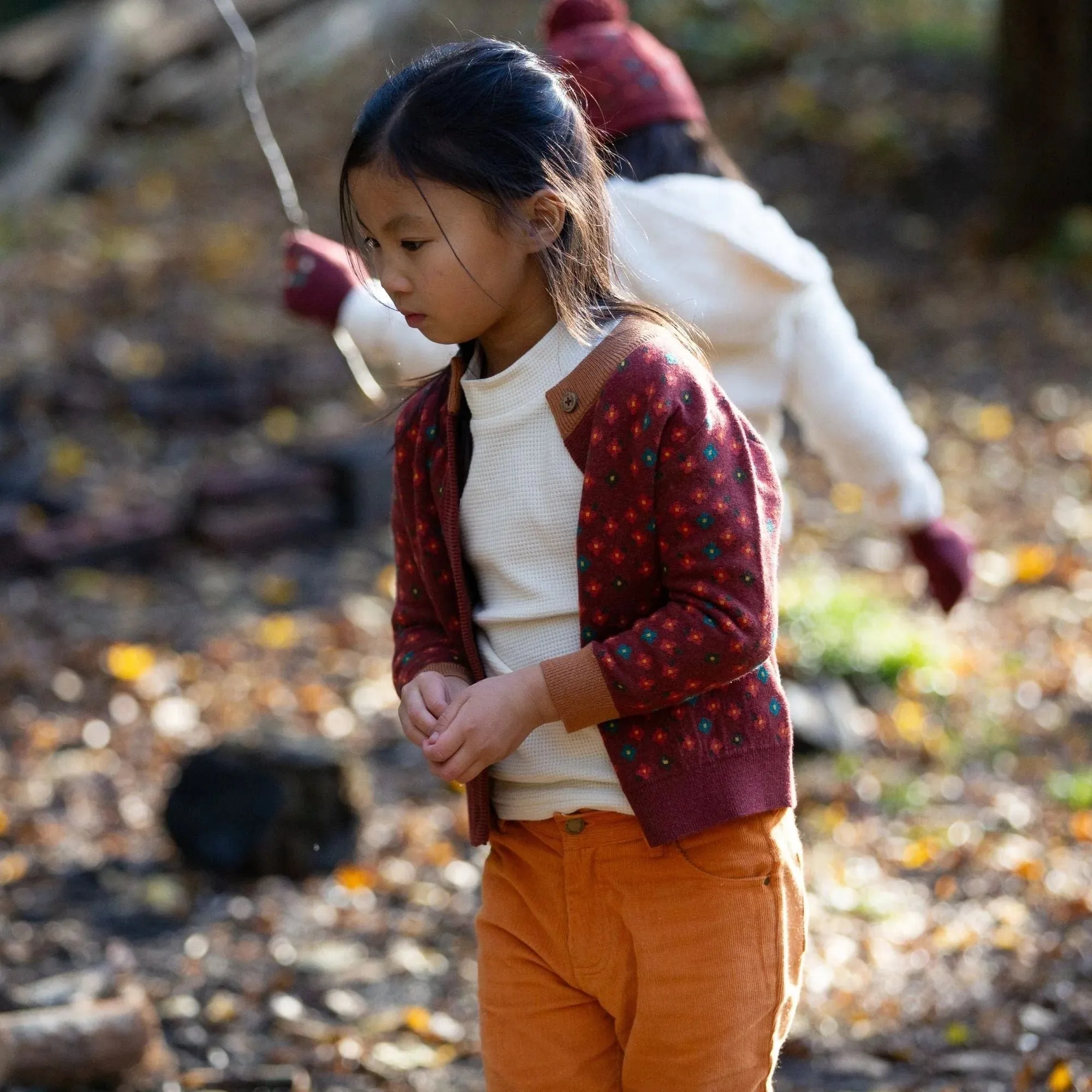 From One To Another Hazelnut Flowers Knitted Cardigan [only 2-3 Years left]