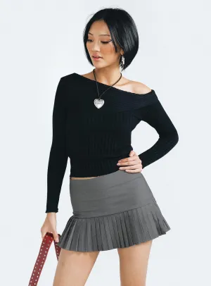 Gina Mini Skirt Grey