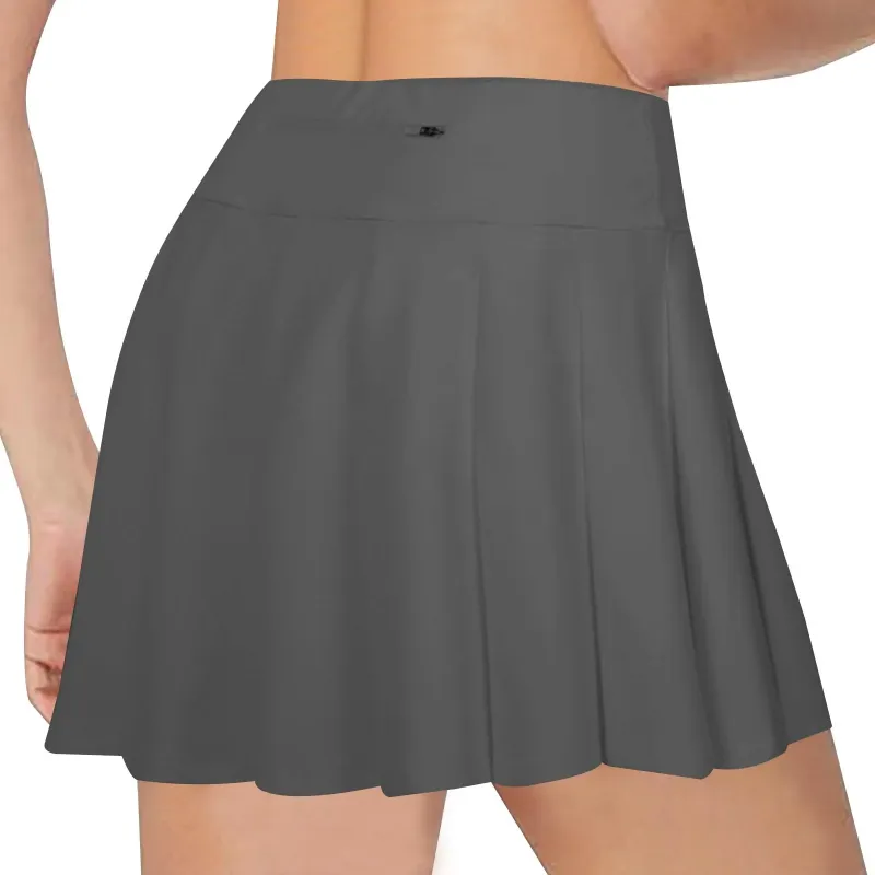 Golf Women's Tennis Skirts Pleated High Waisted White