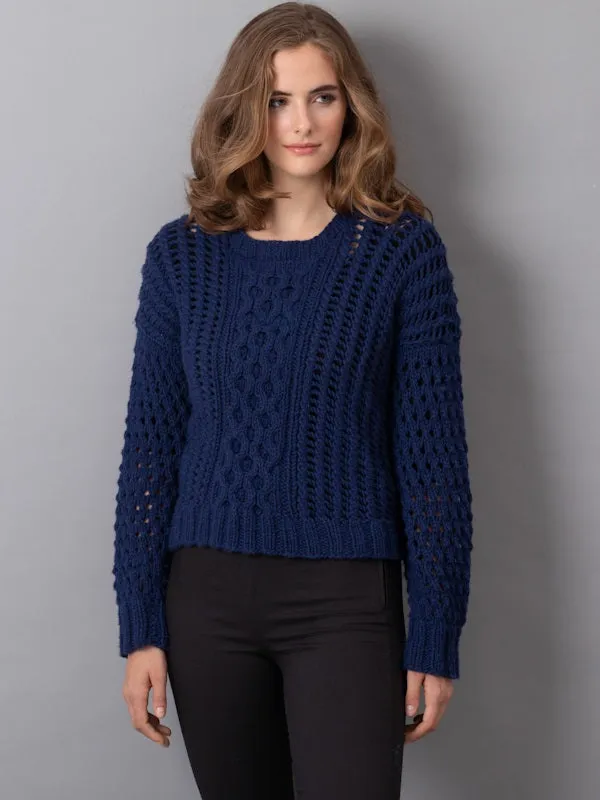 Jenna Openwork Pullover Pattern