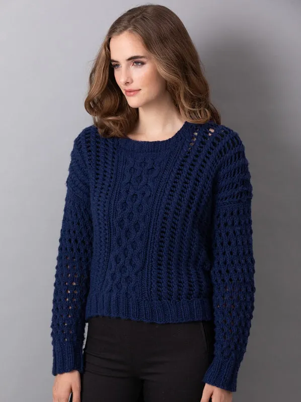 Jenna Openwork Pullover Pattern