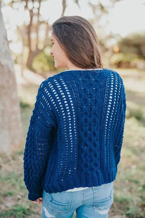 Jenna Openwork Pullover Pattern