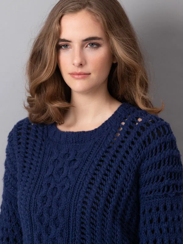 Jenna Openwork Pullover Pattern