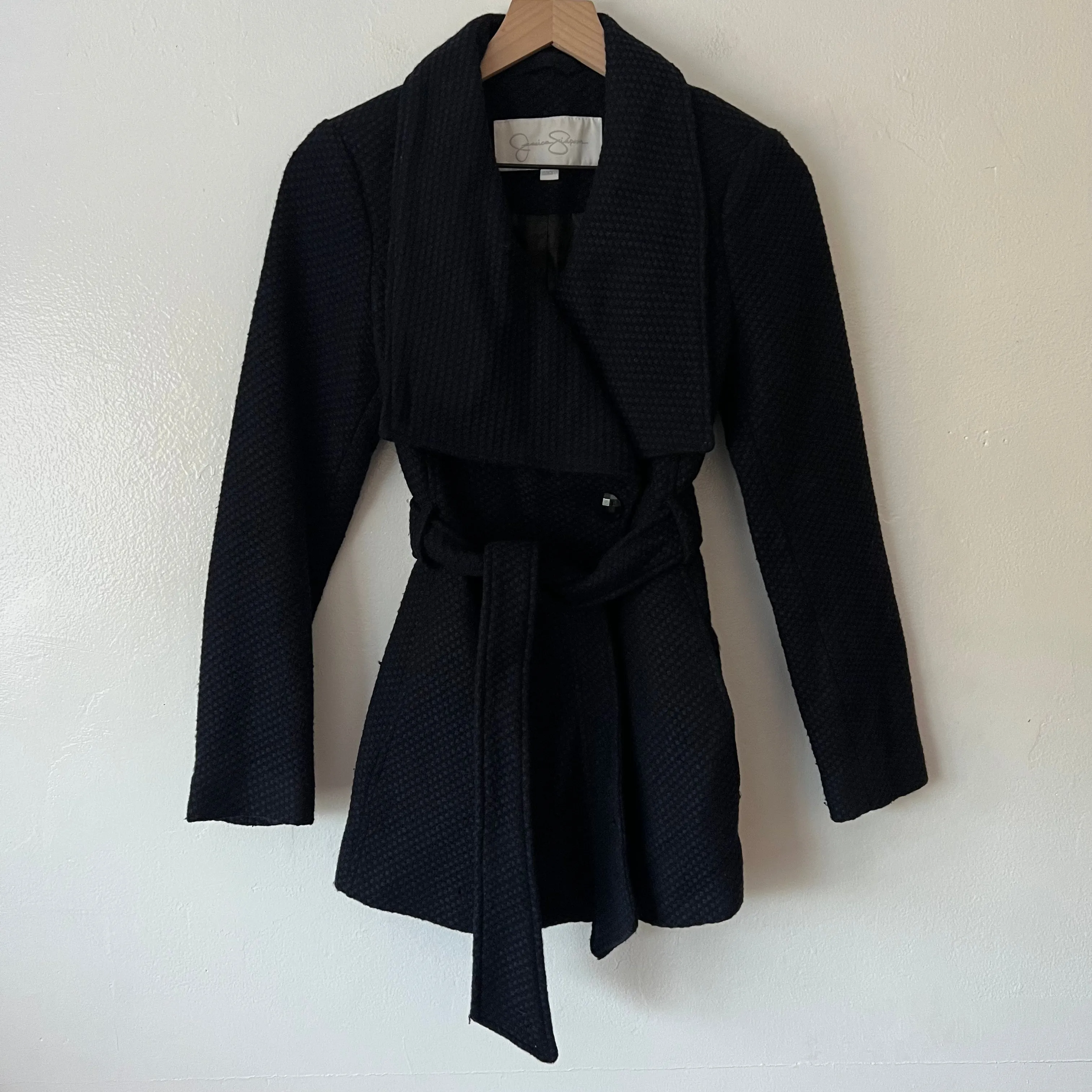 Jessica Simpson Wool Blend Long Coat