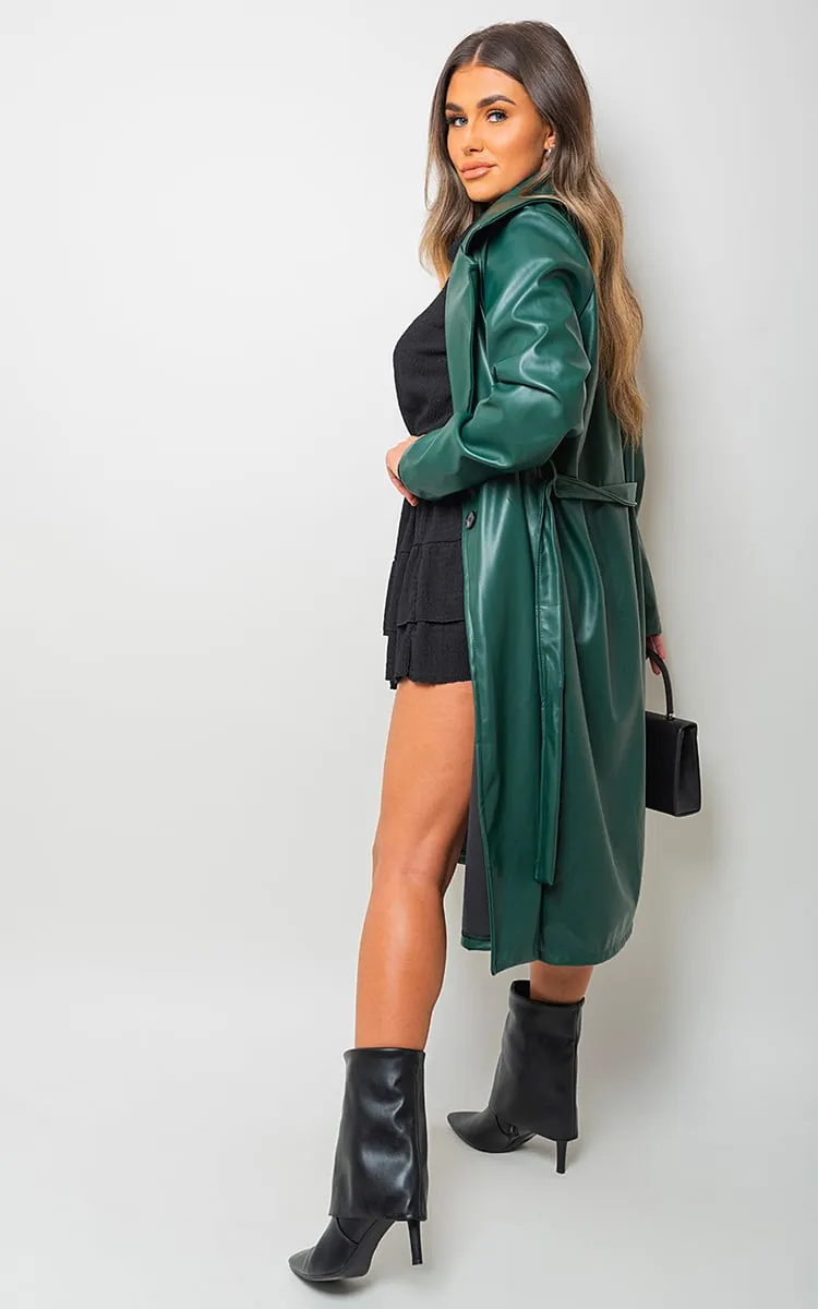 Longline Belted Trench Coat