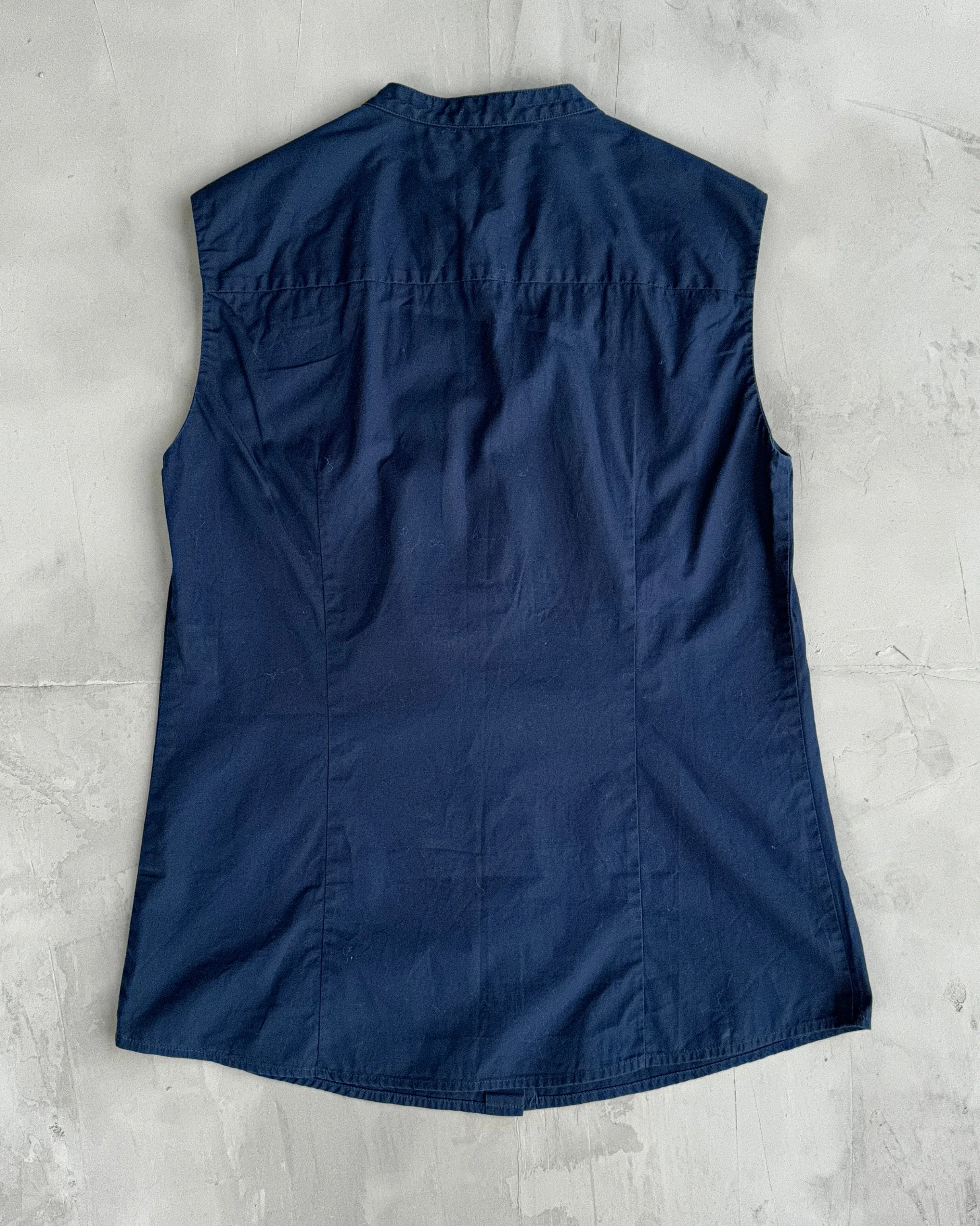 MIU MIU BUTTON-UP VEST TOP - M