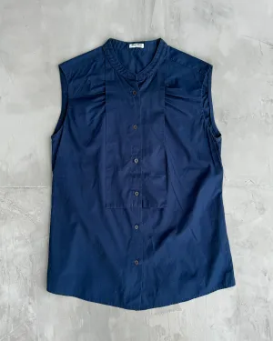 MIU MIU BUTTON-UP VEST TOP - M