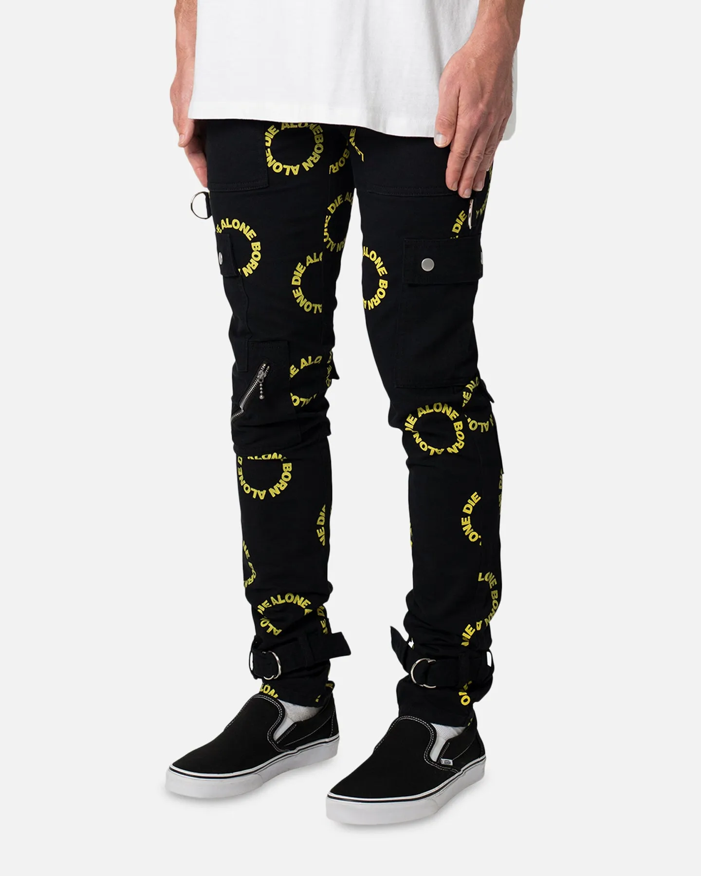 MNML M564 Punk Cargo Pants Black/Yellow