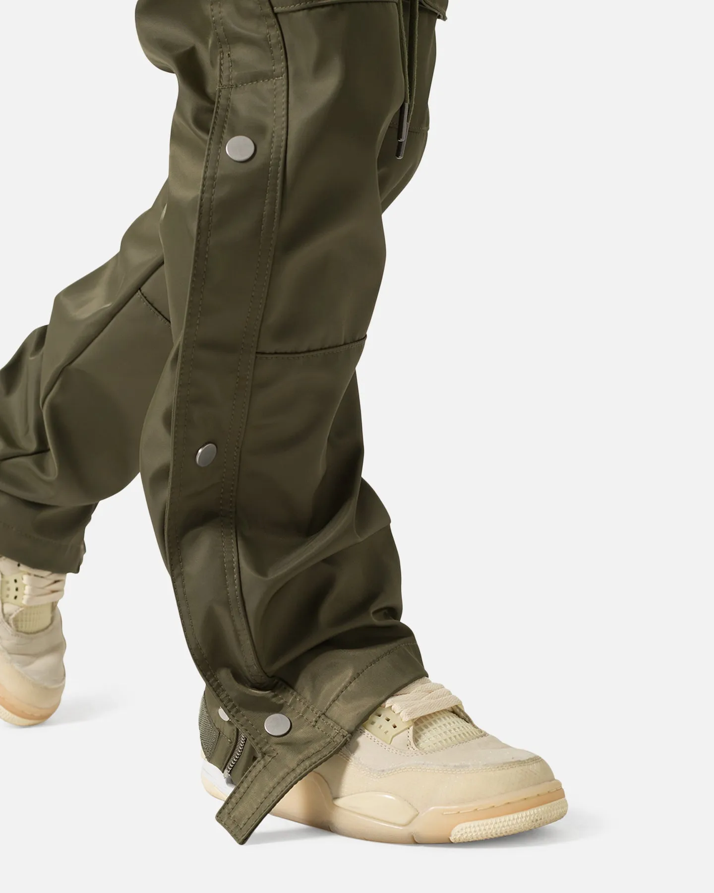 MNML Snap Front Cargo Pants Olive