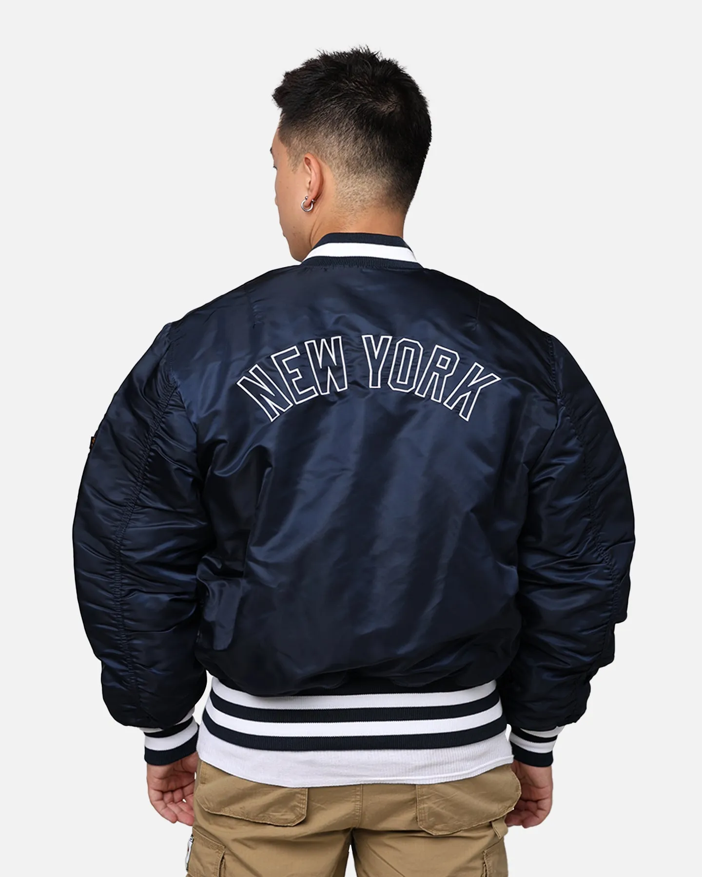 New Era X Alpha Series X MLB New York Yankees MA-1 Bomber Jacket Navy