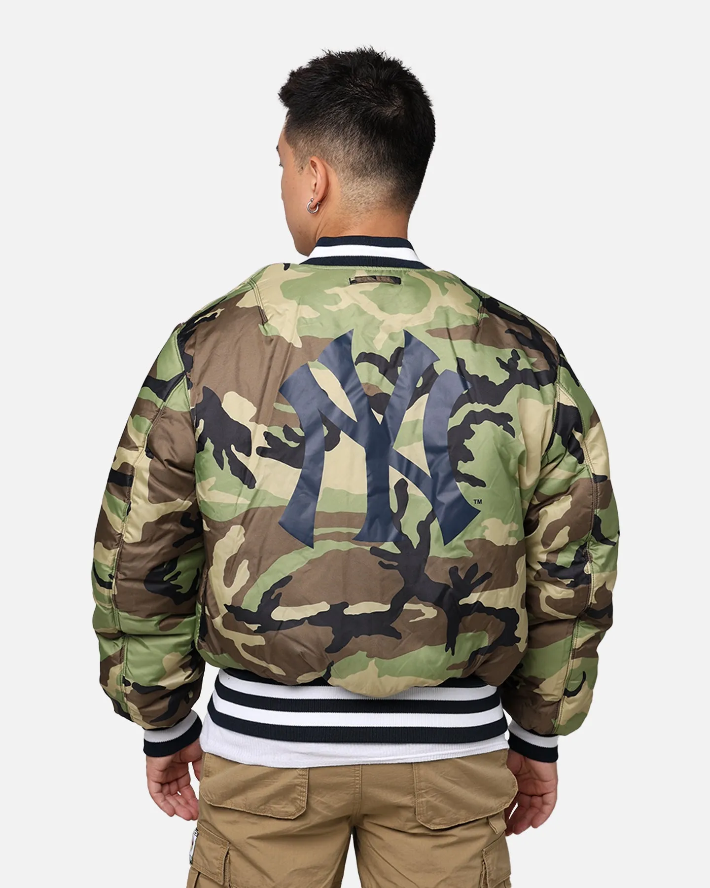 New Era X Alpha Series X MLB New York Yankees MA-1 Bomber Jacket Navy