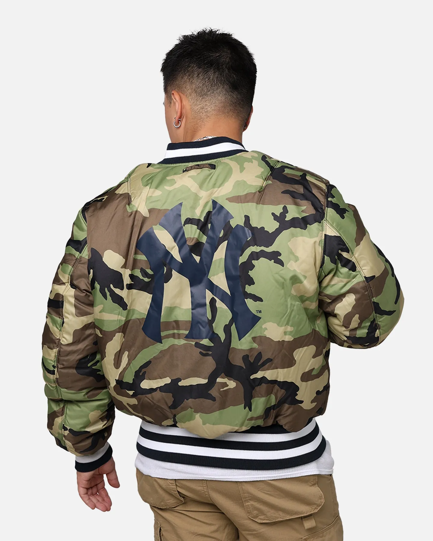 New Era X Alpha Series X MLB New York Yankees MA-1 Bomber Jacket Navy