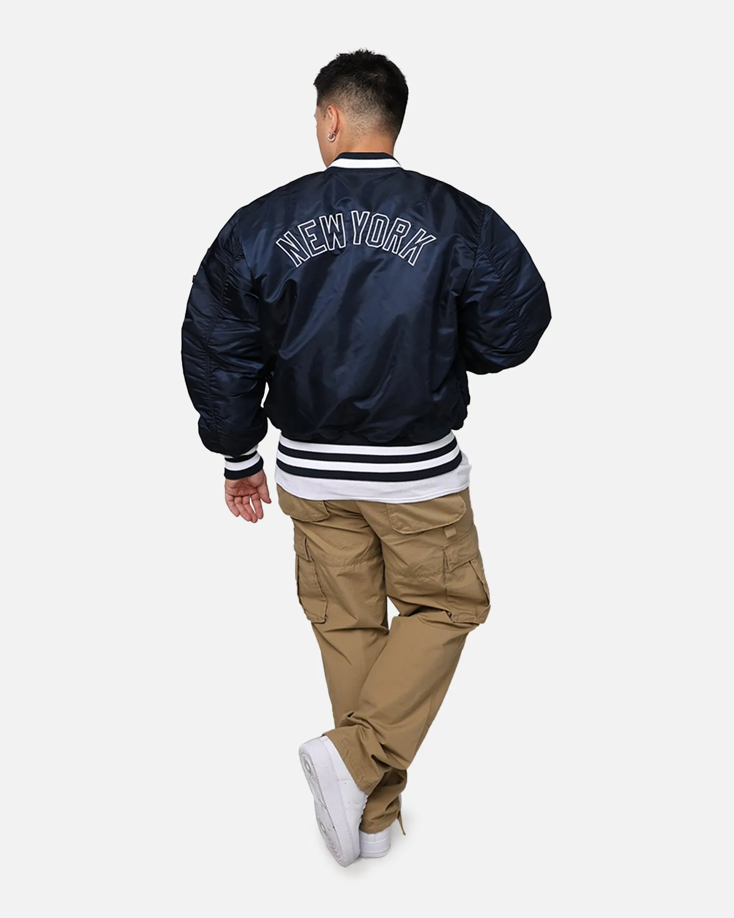 New Era X Alpha Series X MLB New York Yankees MA-1 Bomber Jacket Navy