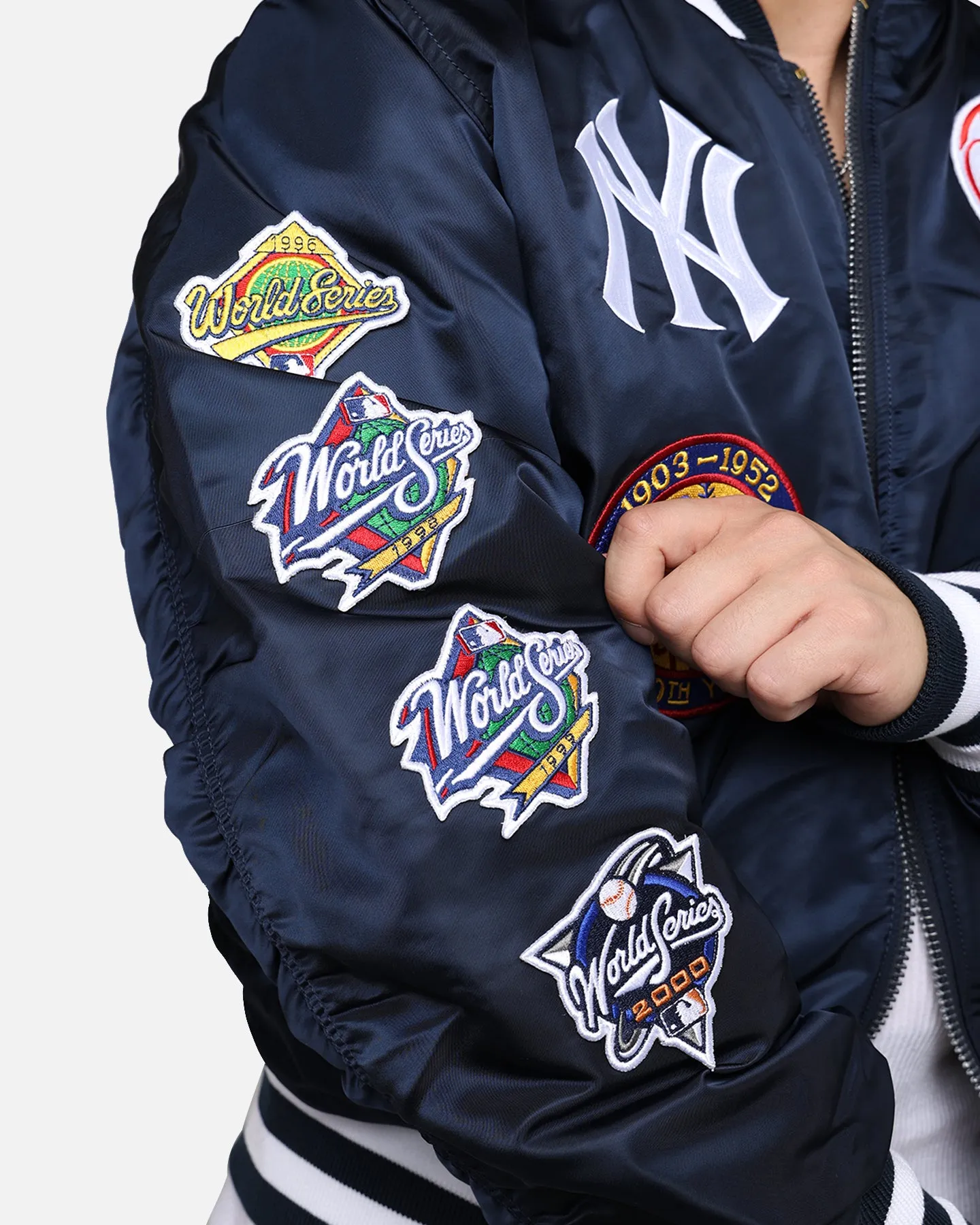 New Era X Alpha Series X MLB New York Yankees MA-1 Bomber Jacket Navy