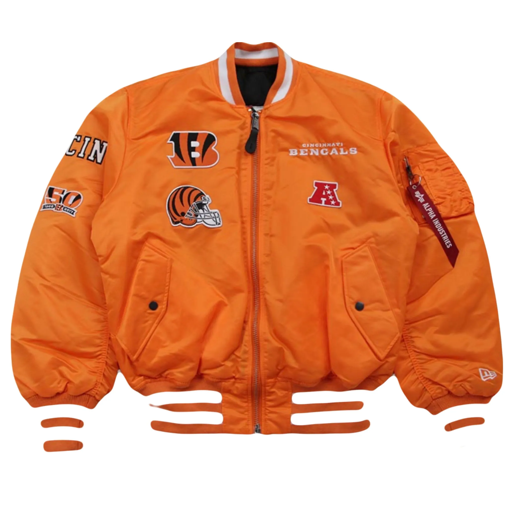 New Era X Alpha Series X NFL Cincinnati Bengals MA-1 Bomber Jacket