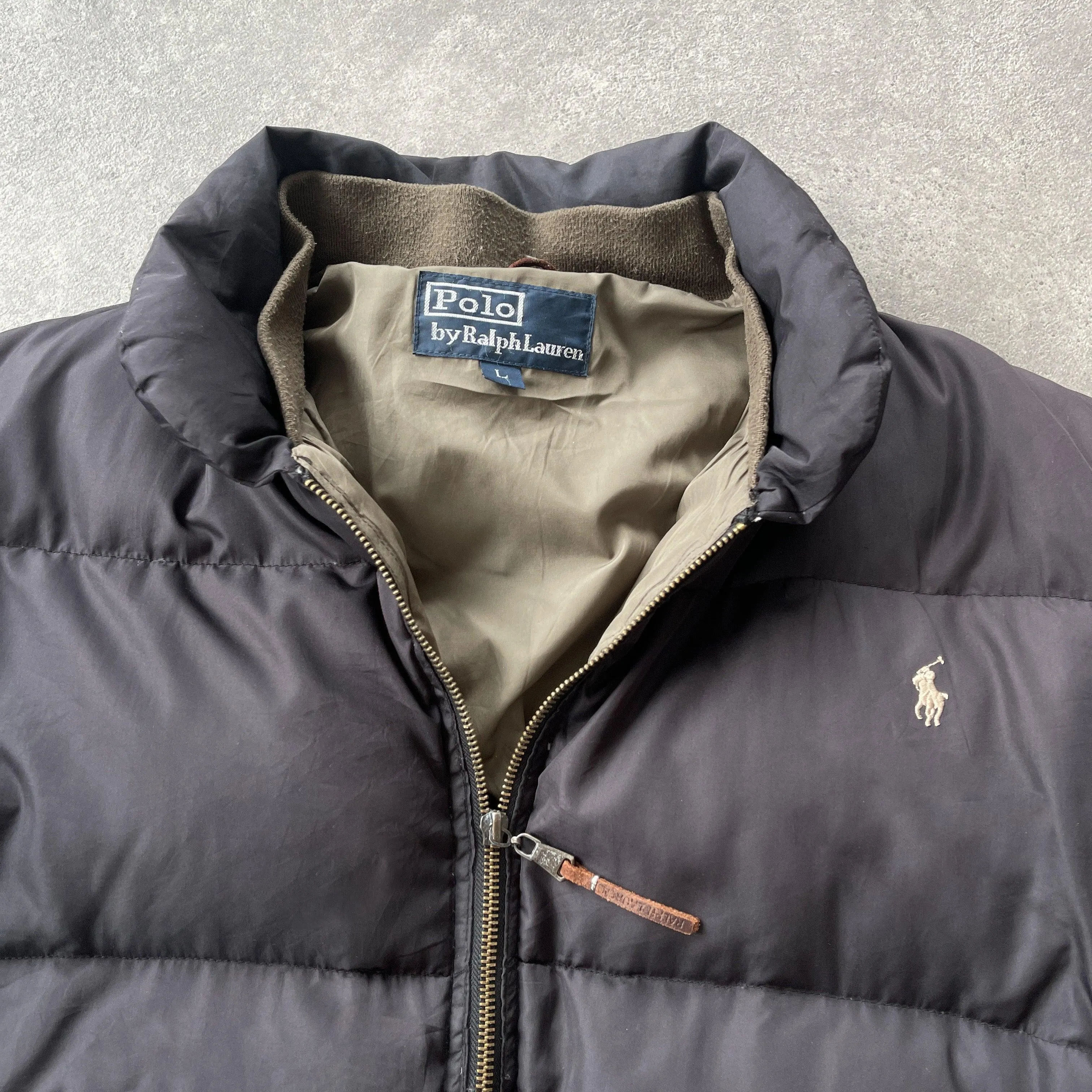 Ralph Lauren RARE 1990s heavyweight puffer bomber jacket (L)