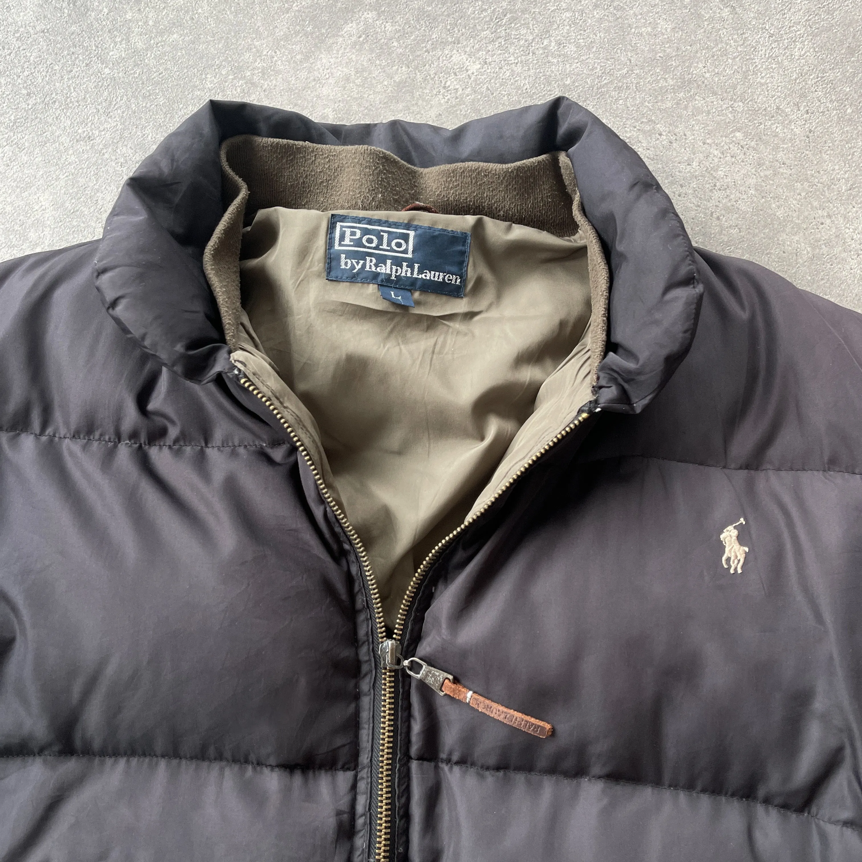 Ralph Lauren RARE 1990s heavyweight puffer bomber jacket (L)