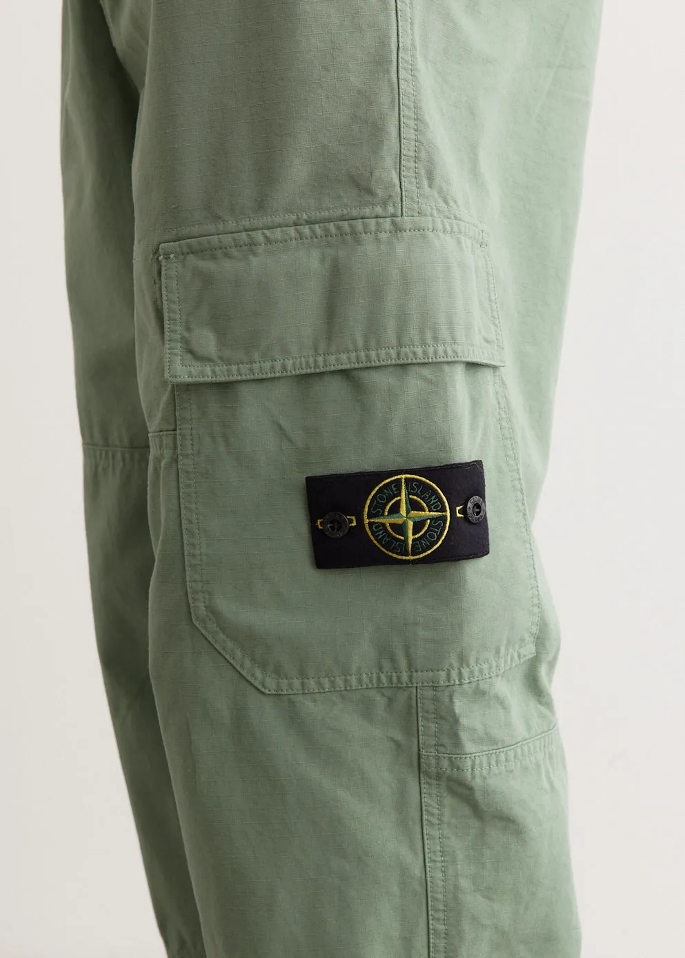 Relaxed Fit Cotton Ripstop Cargo Pants