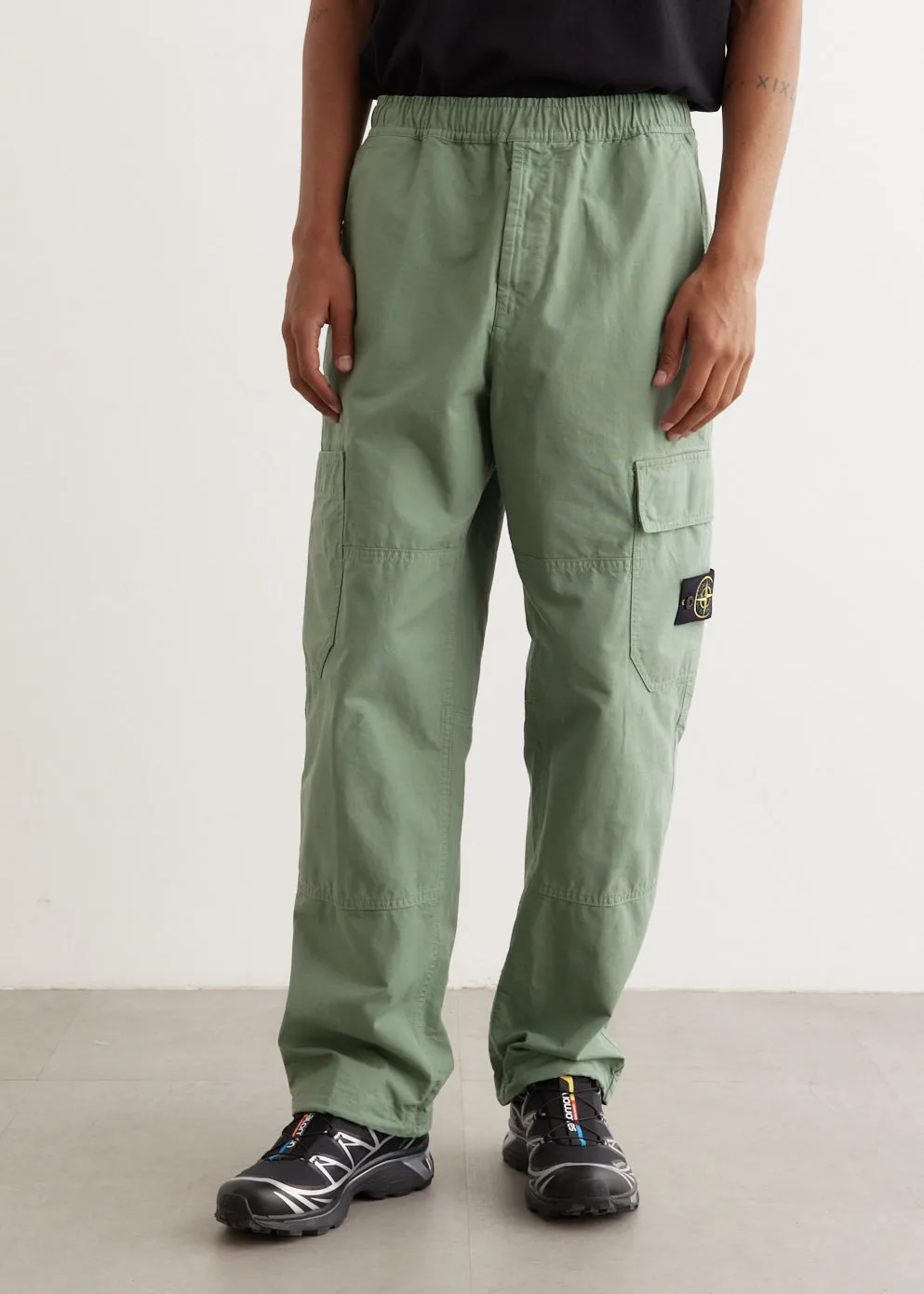 Relaxed Fit Cotton Ripstop Cargo Pants