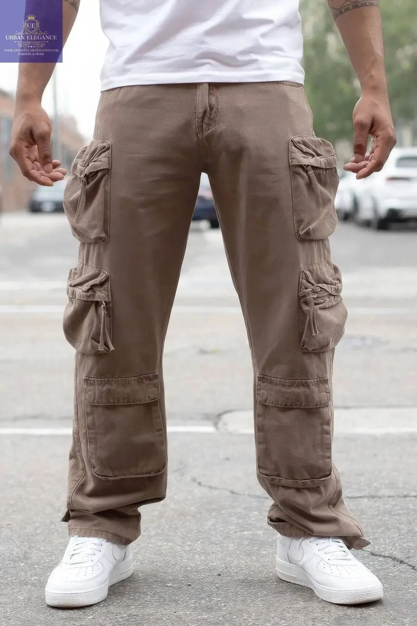 Relaxed Fit Utility Cargo Pants