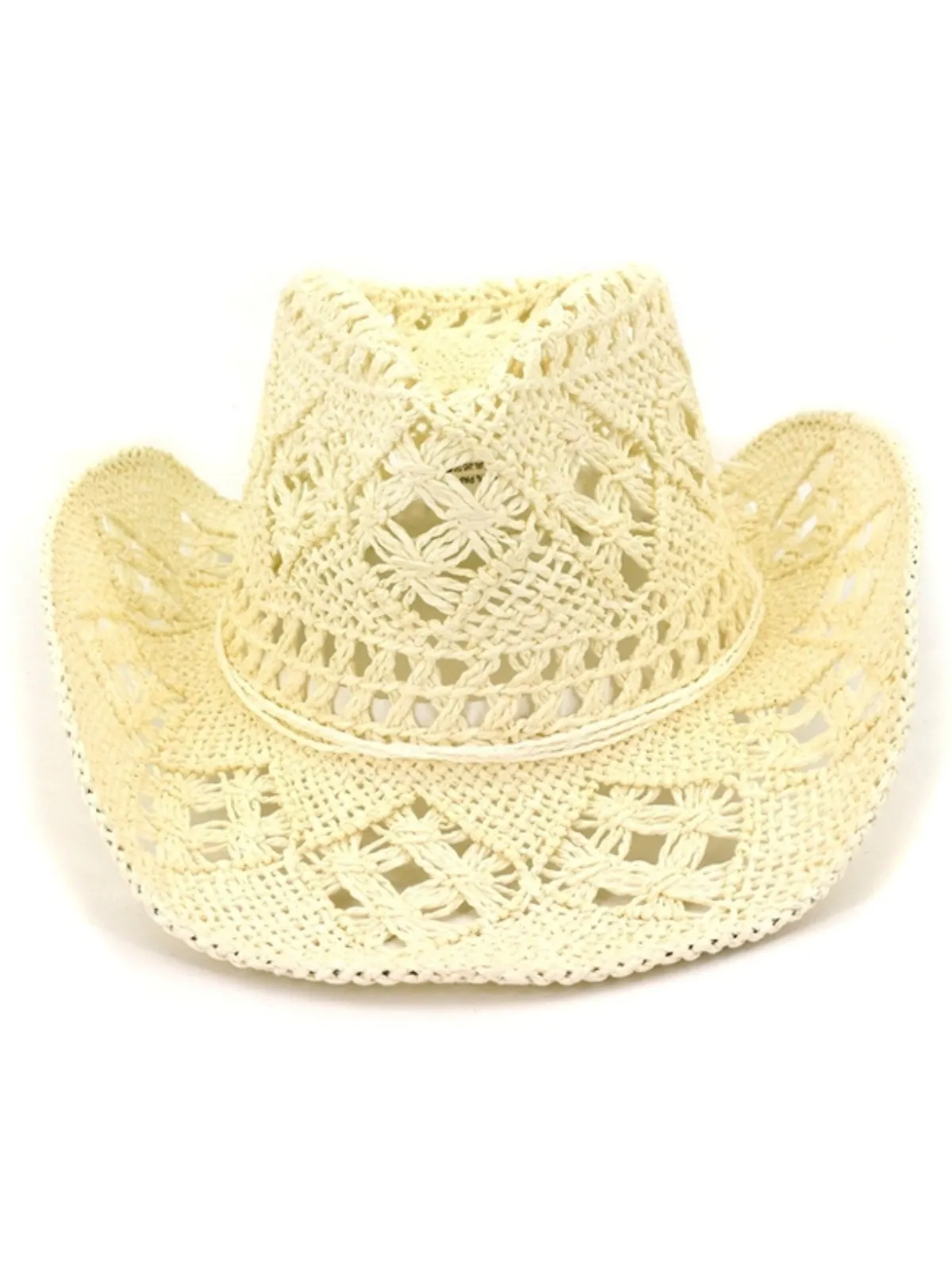 Simple Chic Ivory Straw Cowboy Hat