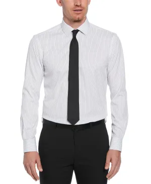 Slim Fit Button-Down Stretch Stripe Dress Shirt