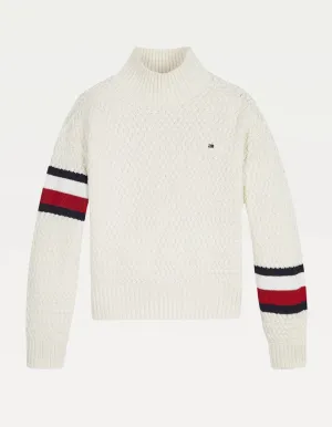 Tommy Hilfiger Chunky Cable Mock Neck