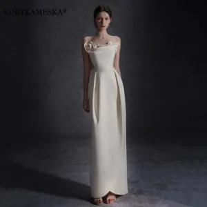 White Satin Dress