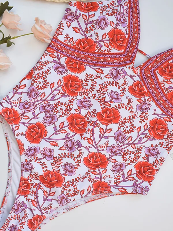 Women Floral One-Piece Swimwear for Summer Adventures