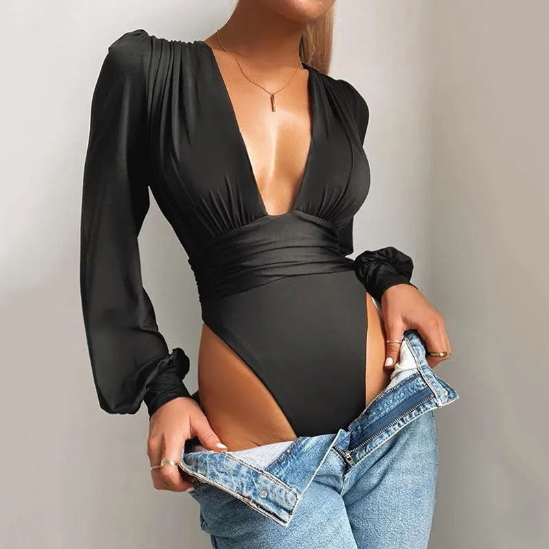 Women's | Pleated High Waist Bodysuit