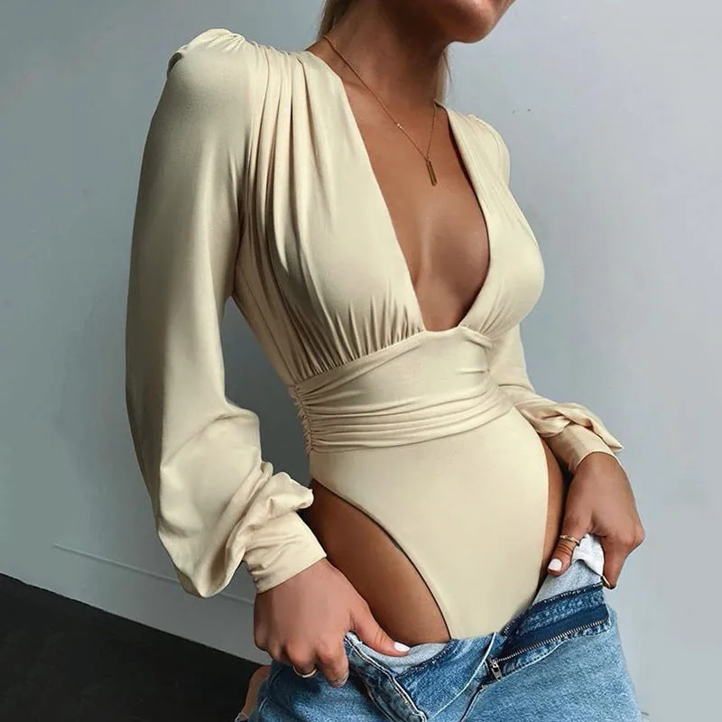 Women's | Pleated High Waist Bodysuit